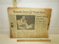 Elvis Newspaper -1977
