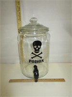Poison Glass Beverage Spout Jar