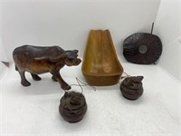 Vintage Lot Of Different Wooden Carved Decor Items