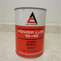 Allis Chalmers Power lube oil can bank.