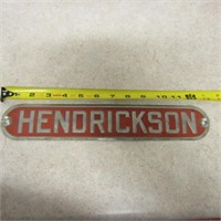 1940's HENDRICKSON Truck emblem 13"