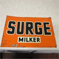 Metal Surge Milker sign. 18"x12"