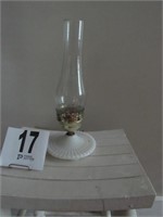 14" Tall Milk Glass Base Lamp (R1)