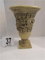 13" Tall Grape Themed Pedestal Vase (R2)