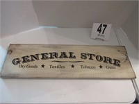 General Store Wood Decor Sign (7.5x26") (R2)
