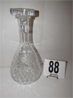 11.5" Tall Glass Decanter with Etching & Top (R3)