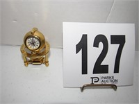 2.5" Tall Brass Bulova Clock (R3)