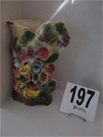 10.5" Tall Fruit Themed Porcelain Vase (R4)