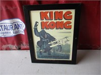 King Kong Framed Bar Decor 13x17