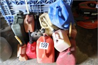 (12) Assorted Gas Cans