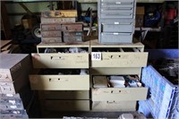 (4) Sets Of Shop Cabinets W/Contents