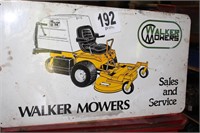 Walker Mowers Sale and Service Tin Sign