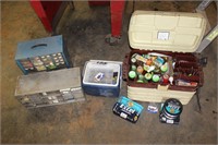 Tackle Boxes with Fishing Contents