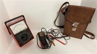 Triplett voltage meter (model: 60-AC) w/ leather