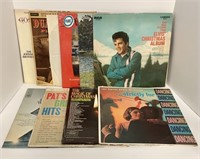 (10) vinyl records including (1) Elvis (33's)