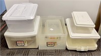 Plastic totes with lids