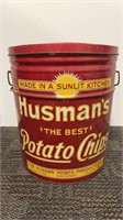 XL Husman’s Potato Chips tin