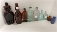 Assortment of glass bottles