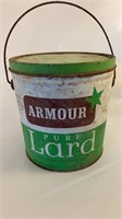 Vintage lard bucket
