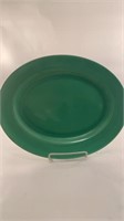 Green Pottery Platter