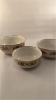 Retro Set of 3 Enamel Bowls