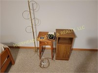 END TABLE,  NIGHT STAND, CLOCK RADIO, EXTENSION