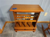 MAGAZINE RACK END TABLE