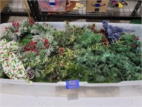 WREATH AND CHRISTMAS GREENERY