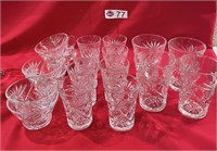 CLEAR PRESSED GLASS - WATER, JUICE & CUPS
