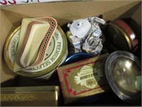 BOX OF COLLECTOR TINS