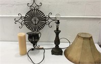 Metal Wall Sconce & Lamp K10A