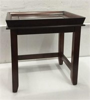 Small Glass Top Side Table K10B