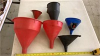 Lot of Assorted Funnels