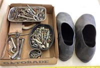 Lot of Assorted Nuts & Bolts & XL overshoes