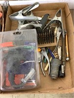 Lot of Tools- Pliers, Clamp, & 6-Way Round