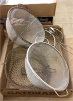 Lot of Frying Baskets & Strainers