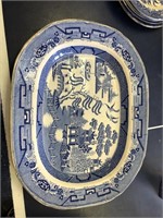 blue willow platter