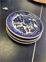 blue willow divided plates