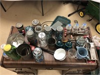 misc canning jars & tools