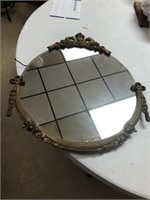 circle gold mirror