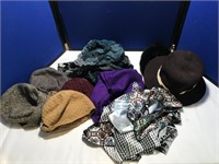Large Selection of Women's Hats and Scarves