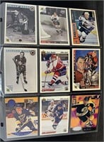 Sheet of 1990's Pro Set NHL Hockey Cards