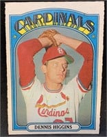 1972 OPC #278 Dennis Higgins Baseball Card