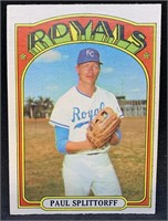 1972 OPC #315 Paul Splittorff Baseball Card