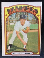 1972 OPC #325 Mel Stottlemyre Baseball Card