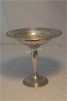 Courtship sterling weighted footed compote. 222g