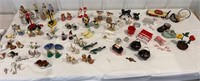 Box of mostly s&p shakers, animal figures etc…