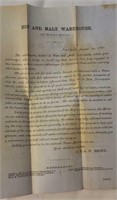 Ephemera document - 1860 Hop & malt prices in