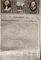 28" X 17 1/2" CONGRESS DECLARATION PRINT