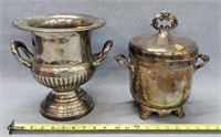 Vintage Ice Bucket & Large Vase